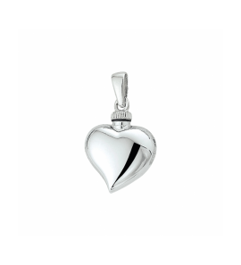 Zilver urnhanger hart 16 mm - 3241499