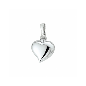 Zilver urnhanger hart 16 mm - 3241499