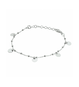 Zilver armband rondjes 16 + 3 cm - 3241804