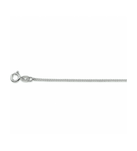 Zilver collier gourmette 4-zijdes geslepen 1,2 mm - 3242698