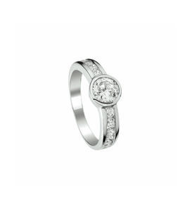 Zilver ring zirkonia - 3230943
