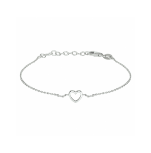 Zilver armband hart 15 + 3 cm - 3241304
