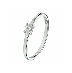 Zilver ring zirkonia - 3240506