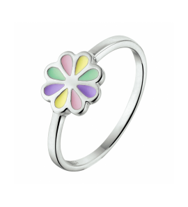 Zilver ring bloem - 3242214