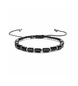 Zilver armband met onyx 16 - 26 cm - 589
