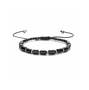 Zilver armband met onyx 16 - 26 cm - 589