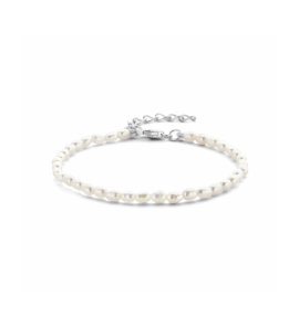 Zilver armband parel 3,2 mm 16 + 3 cm - 3241102