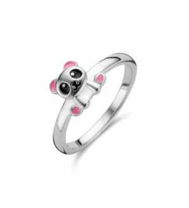 Zilver ring panda mt. 13½ - 3241289