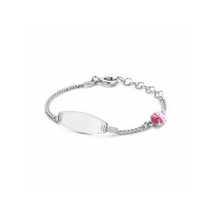 graveerarmband lieveheersbeestje plaat 6,5 mm 11 + 2 cm - 944