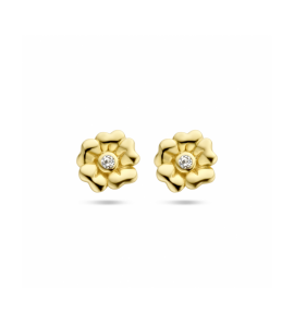 oorknoppen bloem zirkonia - 3250015