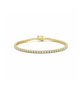 Gouden tennisarmband lab grown diamant 3.00ct g si 2,7 mm 17,5 cm - 3250351