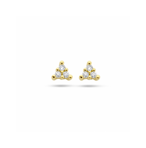 Gouden oorknoppen diamant 0.05ct (2x 0.025ct) h p1 - 3250114