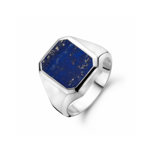 zegelring massief lapis 13 x 11mm - 3230506
