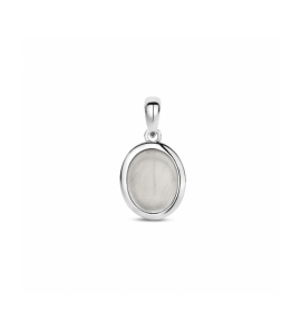 Zilver hanger donkergrijs maansteen - 3230527