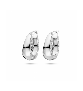 Zilver oorringen zirkonia - 3230516