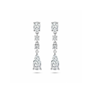 Zilver oorhangers zirkonia - 3230607