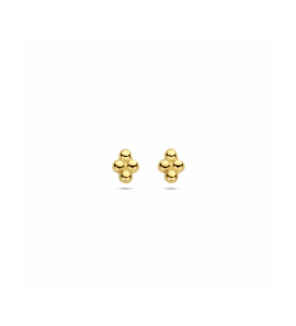 Goud oorknoppen bolletjes - 3230562