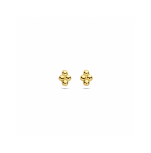 Goud oorknoppen bolletjes - 3230562
