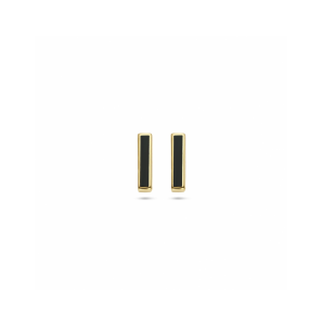 Goud oorknoppen balkje - 3230581