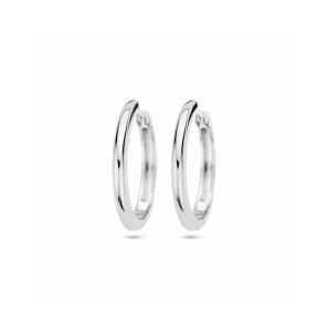 Zilver klapoorringen half rond 2.5 x 20.5 mm - 3241640