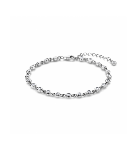Zilver armband zirkonia 17 + 3 cm - 3230520