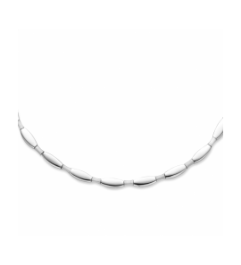 Zilver collier choker 5,5 mm 43 cm poli/mat - 3241593
