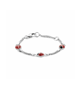 Zilver armband lieveheersbeestje - 1032