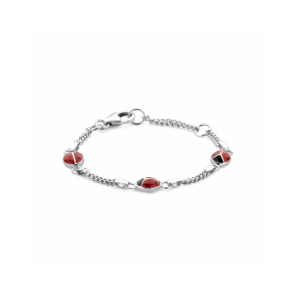 Zilver armband lieveheersbeestje - 1032