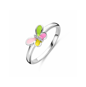 Zilver ring vlinder zirkonia - 3240258