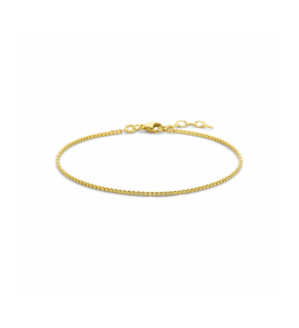 Goud armband venetiaans 1,3 mm 19 + 2 cm (heren lengte) - 3242073