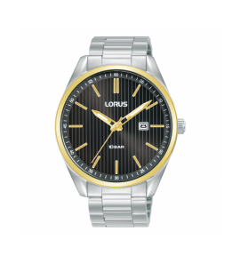 Lorus heren ss bracelet zwart 100m wr - 3230903