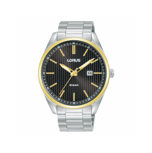Lorus heren ss bracelet zwart 100m wr - 3230903
