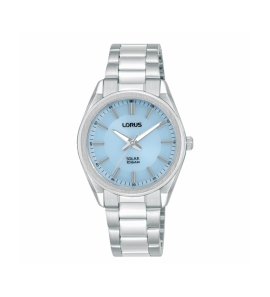 Lorus dames solar ss bracelet blauw 100m wr - 3240496