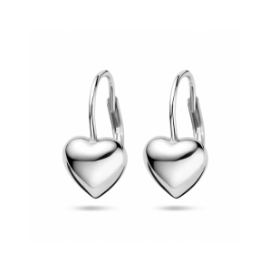 Zilver oorhangers hart brisur haak - 3230601