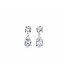 Xilver oorhangers zirkonia - 3230606