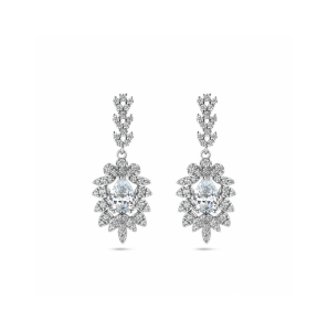 Zilver oorhangers zirkonia - 3230608