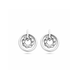 Zilver oorhangers cirkels - 3230609
