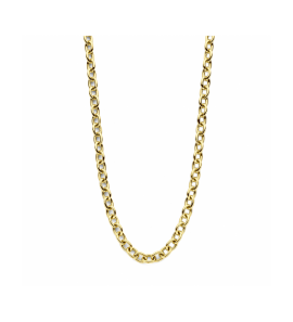 Goud collier ovale ogen  8,3 mm 45 cm - 3250006