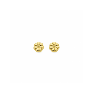 Goud oorknoppen bloem - 3250014