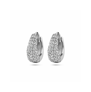 Zilver klapoorringen zirkonia - 3230616