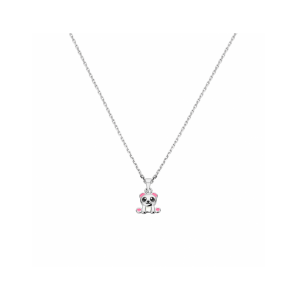 Zilver collier panda 36 + 4 cm - 3241539