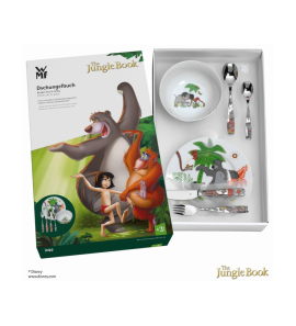 WMF KINDERBESTEK EDELSTAAL 18/10 6 DLG. JUNGLEBOOK 12-8330-6 - 3241200