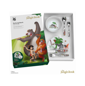 WMF KINDERBESTEK EDELSTAAL 18/10 6 DLG. JUNGLEBOOK 12-8330-6 - 3241200