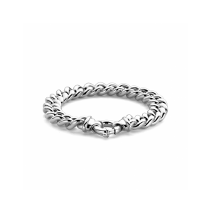 Zilver armband gourmette 10,6 mm met groot springslot 19cm - 3230549