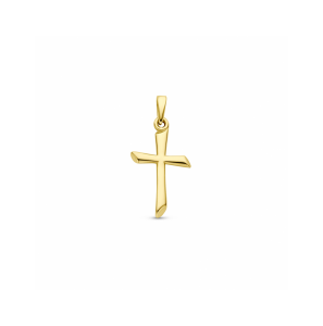 Goud hanger kruis 23x11 mm - 3242634