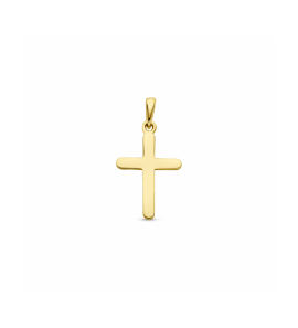 Goud hanger kruis 22x11.5 mm - 3242633