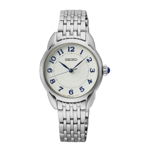 Seiko dames staal bracelet wit 50m wr - 3240113