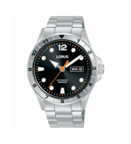 Lorus Heren automatic ss bracelet zwart 100 m - 3240501