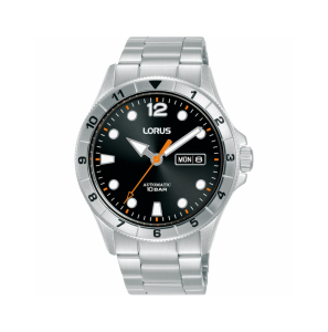Lorus Heren automatic ss bracelet zwart 100 m - 3240501