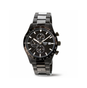 Boccia Herenchrono Titanium zwart - 3240432
